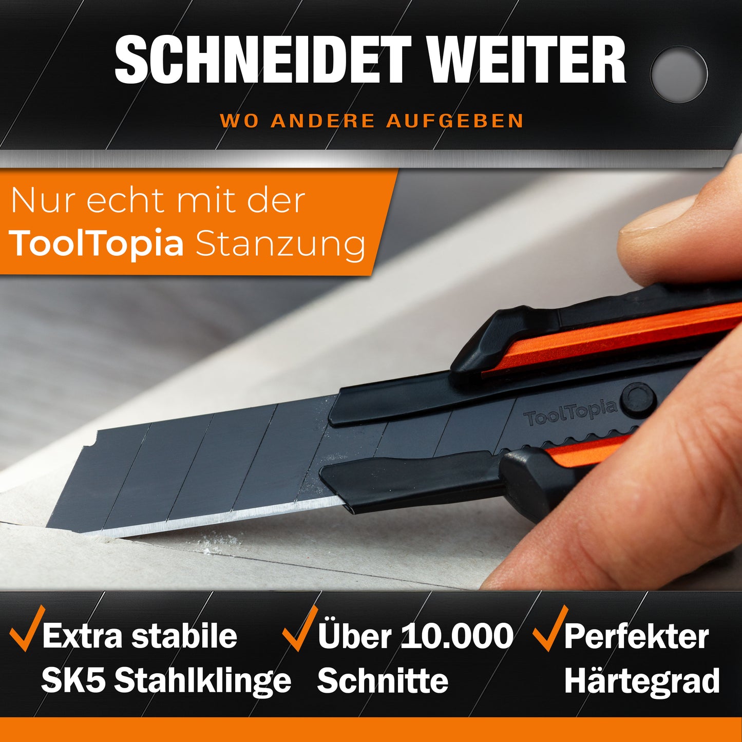 Cuttermesser Set mit Ersatzklingen