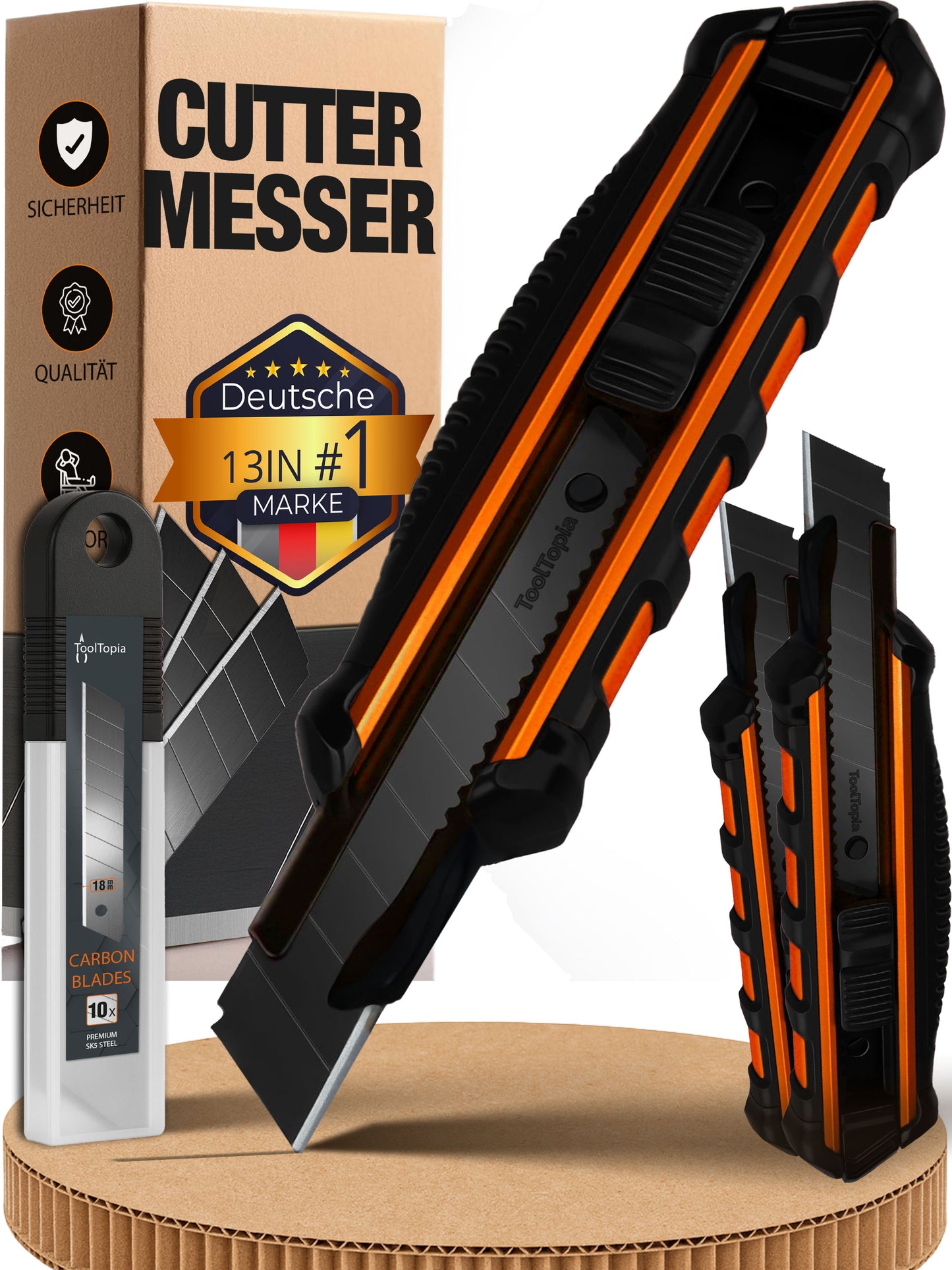 Cuttermesser Set mit Ersatzklingen